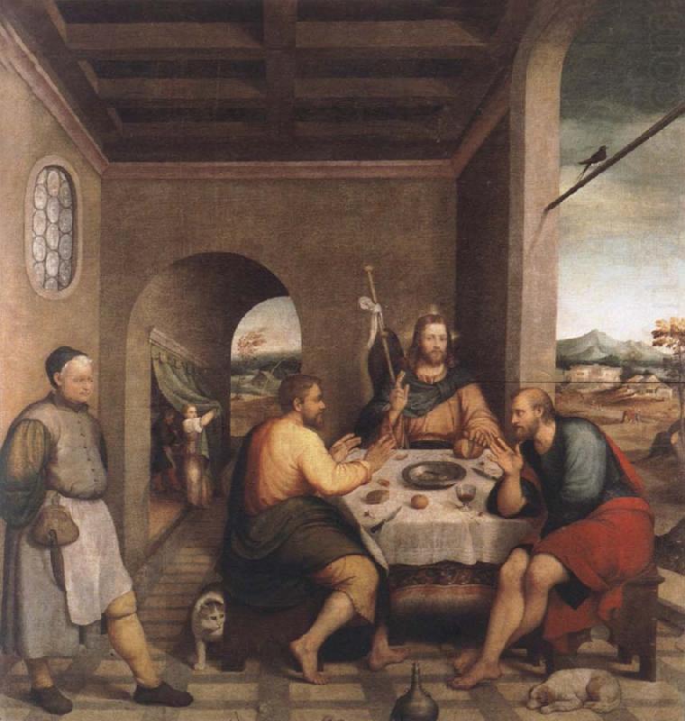 Jacopo Bassano The meal in Emmaus oil painting picture